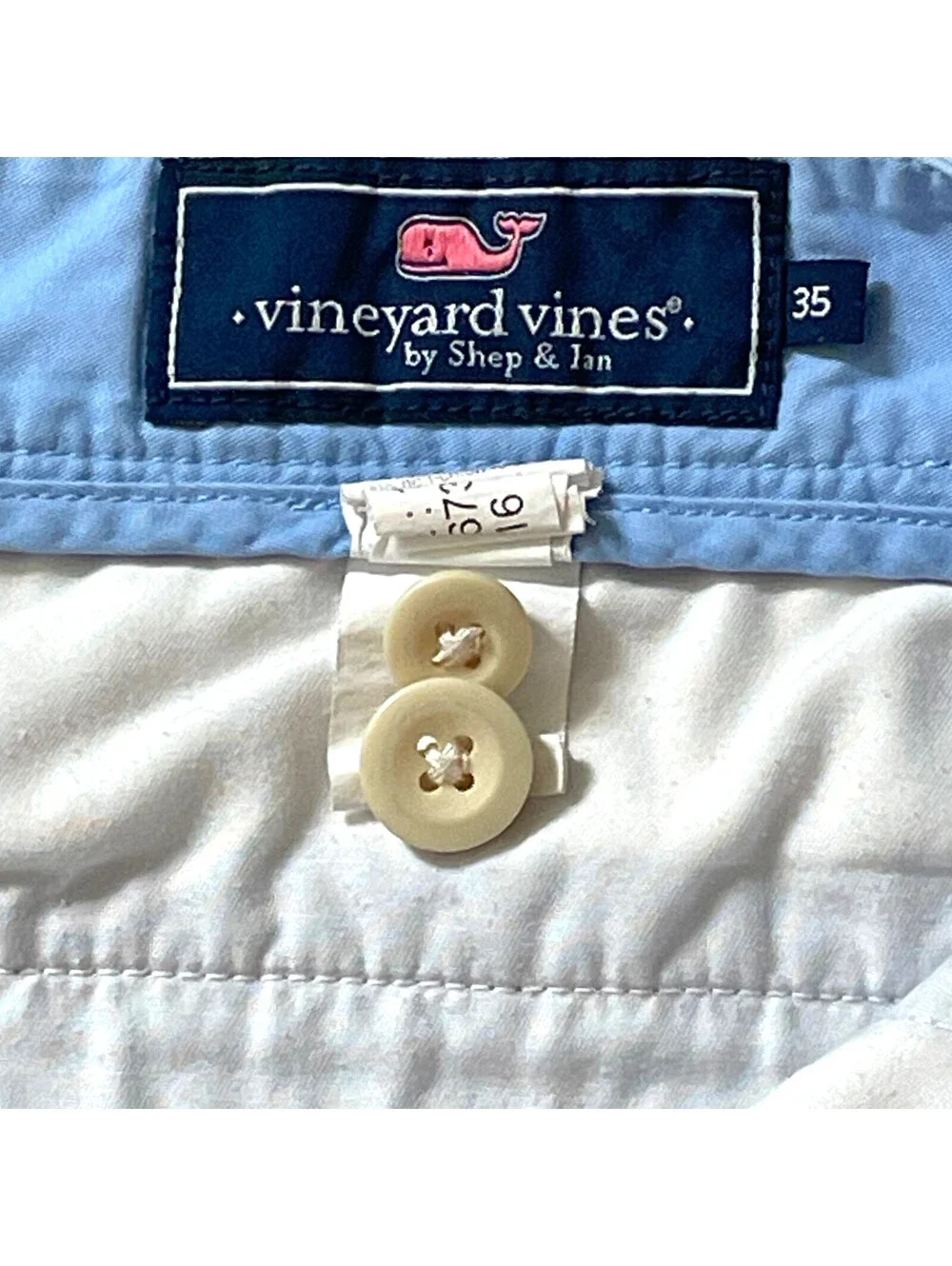 Vineyard Vines Mens Blue Club Shorts Chino Casual Sz 35x8